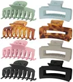 Produktbild: Lolalet 8 Stück Große Haarklammer, 8cm Haarspangen für dickes Haar Rutschfestes Haar Jaw Clips Haarstyling-Zubehör für Frauen Mädchen -Muster A