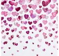 Produktbild: HOME FASHION Papierserviette Lovely Hearts, (20 St), 33x33cm