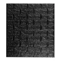 Produktbild: relaxdays Wandpaneele selbstklebend, schwarz 70,0 x 78,0 cm, 10 St.
