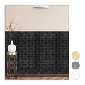 Produktbild: Relaxdays Wandpaneele selbstklebend, 10er Set, dekorative Steinoptik, 3D Paneele, weicher Schaumstoff, 78x70cm, schwarz