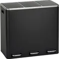 Produktbild: SVITA TM3X18 Treteimer 54 Liter 3x 18L schwarz Abfalleimer Mülleimer Mülltrennung Stahl