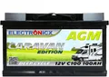 Produktbild: Electronicx Caravan Edition Batterie AGM 100 AH 12V Wohnmobil Boot Versorgung