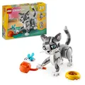 Produktbild: LEGO Creator 3in1 Graue Katze - Tierfigur umbaubar in eine Taube oder einen Hund – Spielzeug mit Minifiguren zum Bauen - Kreatives Geburtstagsgeschenk für Mädchen und Jungen ab 8 Jahren – 31163
