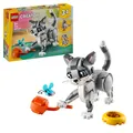 Produktbild: LEGO 31163 Creator 3-in-1 Graue Katze, Hund mit Knochen, Taube mit Brotkrümeln