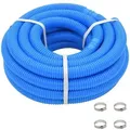 Produktbild: Poolschlauch mit Klammern Blau 38 mm 12 m Vidaxl