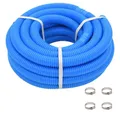 Produktbild: vidaXL Poolschlauch, Poolschlauch mit Klammern Blau 38 mm 12 m