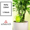 Produktbild: Scheurich Wasserspender Nelly | 1x Grün | 110 ml Füllmenge | Bewässerungskugel klein mit Ton Fuß | Wasserspender Pflanzen und Blumen Terrakotta Stiel