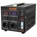 Produktbild: VEVOR 2000W Spannungswandler Transformator AC 110V⇋220V Transformer Wandler 2X US NEMA 5-15R 3-polige/2x standardmäßige europäische Shucko-Ausgangssteckdosen, 1x 5V-USB-Anschluss, 1x Typ-C-Buchse