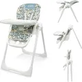 Produktbild: Baby Hochstuhl Klappbar Verstellbarer 12345 Kinderhochstuhl mit Tisch ab 6 Monate Babystuhl Hochstuhl mit Liegefunktion Jungen und Mädchen Kunstleder Kissen Bequem Leicht Zu Reinigen