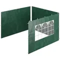 Produktbild: Relaxdays 3Xpavillon-Seitenteile, Dunkelgrün, Kunststoff, 300x200x0.1 cm, Sonnen- & Sichtschutz, Pavillons & Pergolas
