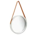 Produktbild: vidaXL Spiegel Wandspiegel mit Gürtel 40 cm Silbern (1-St)