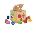 Produktbild: Eichhorn 100002092 Steckwürfel aus Holz, Kiefernholz, Motorikwürfel mit 12 Steckbausteinen, Holzspielzeug für Kinder ab 12 Monaten, Größe: 14,5x14,5x14,5 cm