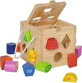 Produktbild: Eichhorn Steckwürfel – Motorikspielzeug aus Holz für Kleinkinder - Neu
