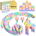 Produktbild: HaoVrisn Magnetische Bausteine Blöcke für Kinder, 45 Stück Magnetbausteine Magnet Spielzeug Kinder, Magnetisches Spielzeug ab 3 4 5 6 7 8 Geschenk für Jungen und Mädchen (2.5CM*2.5CM)