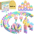 Produktbild: Magnetische Bausteine Kinder, 45 Stück, bunt, sicher, Lernspielzeug, Geschenk