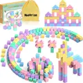 Produktbild: Magnetische Bausteine Blöcke für Kinder, 45 Stück Magnetbausteine Magnet Spie...