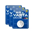 Produktbild: 3x Varta CR2430 Lithium Knopfzelle Batterie 1er Blister CR 2430 Neu