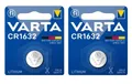 Produktbild: 2 x VARTA CR1632 Lithium 3V Knopfzelle 3 Volt CR 1632 Batterie