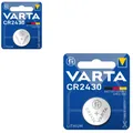 Produktbild: 2x Varta Knopfzellen Lithium Batterien CR 2430 CR2430 3V Blister