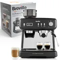 Produktbild: Breville Barista Max+ Siebträgermaschine | Espressomaschine mit intelligentem Mahlwerk & Dosierung | integrierter Milchaufschäumer | Präzisionstimer für Extraktion | 15-Bar Pumpe | Schwarz [VCF152X]