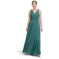 Produktbild: Vera Mont Abendkleid Damen mit Plissee Dekoelemente grün XXXL (48)