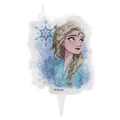 Produktbild: Dekora 346228 Elsa Die Eiskönigin Geburtstag Deko Kerze 2D - 7,5 cm, bunt