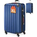 Produktbild: MONZANA® Koffer Handgepäck ABS Hard Case 4 Rollen Teleskopgriff Zahlenschloss Kantenschutz Reisekoffer Hartschalenkoffer Rollkoffer Trolley Blau XL - Blau