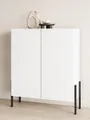 Produktbild: OTTO home Kommode Jukon, Breite 110 cm, moderne grifflose Hochschrank, 2Türen, Highboard mit viel Stauraum, push-to-open-Funktion