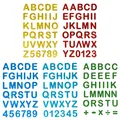 Produktbild: 160x Buchstaben Sticker Alphabet ABC Aufkleber Bunt für Schuleinführung Basteln
