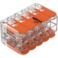 Produktbild: Wago Verbindungsklemme Compact, 221-420, 10 Leiter, 4mm², mit Hebel, 15 Stück