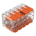 Produktbild: Schnellkupplung mit Hebel 10x 0,2-4mm2 transparent 221-420