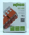 Produktbild: 10fach Wago Klemme 221-420 (15 Stk.)