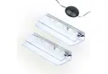 Produktbild: kalb LED Glaskantenbeleuchtung LED Glaskantenbeleuchtung Clip Set 3000K/5000K Transparent Plug & Play, 2er Set kaltweiß