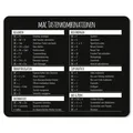 Produktbild: Mauspad mit MAC Tastenkombinationen I 24 x 19 cm I dv_675