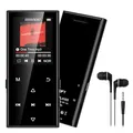 Produktbild: SWOFY 128GB MP3-Player mit Bluetooth 5.3 und einem 1.8-Zoll-Screen, HiFi-Musik, Kinder-MP3-Player mit Lautsprecher, FM-Radio, E-Book-Funktion, Aufnahmefunktion (schwarz)