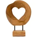 Produktbild: Skulptur, Braun, Holz, Teakholz, 20x28x10 cm, Dekoration, Skulpturen & Dekoobjekte, Skulpturen