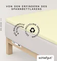 Produktbild: Schlafgut Spannbettlaken PURE TOPPER in Gr. 90x200, 140x200 oder 180x200 cm, Laken für Topper, Jersey-Elasthan, Gummizug: rundum, (1 Stück), aus 95% Bio-Baumwolle 5% Elasthan, für Matratzen bis 10 cm Höhe
