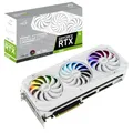 Produktbild: ASUS ROG Strix GeForce RTX 3090 24 GB OC Version White Gaming Grafikkarte (Nvidia Ampere, PCIe 4.0, DLSS, Raytracing, GDDR6X Speicher, 2x HDMI 2.1, 3x DisplayPort 1.4a, ROG-Strix-RTX3090-O24G-WHITE)