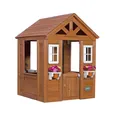 Produktbild: Backyard Discovery Spielhaus Timberlake aus Holz | Outdoor Kinderspielhaus für den Garten inklusive Zubehör | Gartenhaus für Kinder mit Fenstern