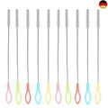 Produktbild: Strohbürsten, 10 Stück Strohhalm Reinigungsbürsten, Strohbürsten aus Edelstahl,