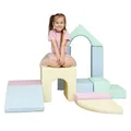 Produktbild: IGLU SOFT PLAY 10 XL Softbausteine Schaumstoffbausteine Riesenbausteine Bauklötze Spielbausteine Pastel Farben (helles Pastell)