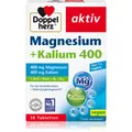 Produktbild: Doppelherz Magnesium + Kalium 400 Tabletten für die Muskelregeneration 60 TABL