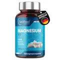 Produktbild: Magnesium V3 Kapseln • 180 Kapseln (6 Monatsvorrat) 300mg elementares Magnesium vegan • Magnesiumcarbonat + Magnesiumcitrat + Magnesiumoxid-Beste Bioverfügbarkeit ohne Magnesiumstearat