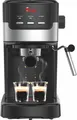 Produktbild: Espresso- und Cappuccinomaschine 1100W SCHWARZ - 15bar - für gemahlenen Kaffee