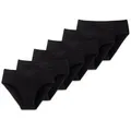 Produktbild: Schiesser Slip Damen Slip 6er Pack Baumwolle Cotton Essentials 6P (Packung, 6er Pack) schwarz 2XL