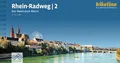 Produktbild: Rhein-Radweg / Rhein-Radweg Teil 2: Von Basel nach Mainz, 1:75:000, 381 km, GPS-Tracks Download, LiveUpdate (Bikeline Radtourenbücher)