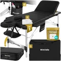 Produktbild: tectake 3 Zonen Massageliege, Breite 70 cm, Polsterung 5 cm, mit Aluminiumgestell, 212 x 103 x 90 cm