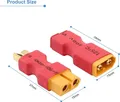 Produktbild: RUIZHI 4 Adapter XT60 Buchse auf Deans T-Stecker RC LiPo Batterieanschlüsse