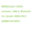 Produktbild: RØDECaster VIDEO (schwarz, USB-C, Bluetooth 5.3, WLAN, HDMI) RCV (0698813014507)