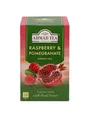 Produktbild: Ahmad Tea - Raspberry&Pomegranate - Grüner Tee mit Himbeer & Granatapfel - Mit Fruchtstücken – Einzeln Verpackte, Aromaversiegelte Teebeutel mit 2g Tee pro Portion - 20 Teebeutel mit Band